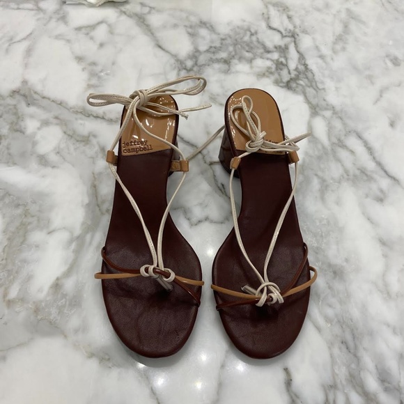 Jeffrey Campbell, Size 8, Brown, Tie Up, Sandal Heels - Picture 5 of 9